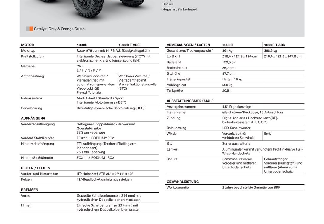 Angebot Can-Am Renegade 1000 XXC