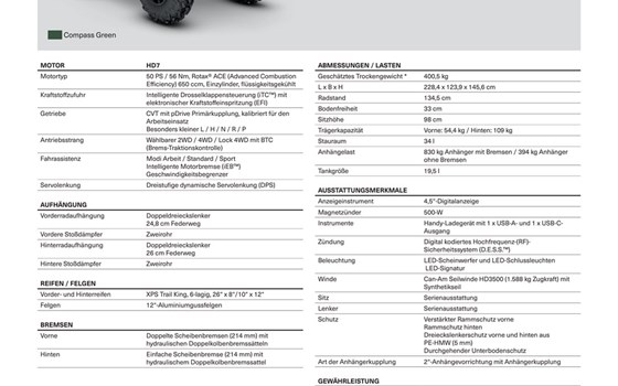 Neufahrzeug Can-Am OUTLANDER DPS 700 T - Bild 8