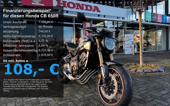 Neufahrzeug Honda CB650R E-Clutch - Bild 1