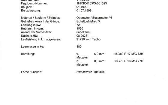 Gebrauchtmotorrad Honda F6 - Bild 10