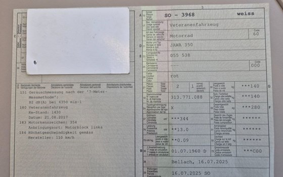 Motorrad Occasion Jawa 350 - Bild 7