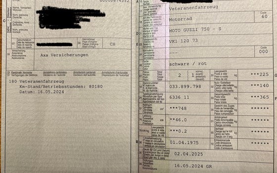 Motorrad Occasion Moto Guzzi 750 S - Bild 5