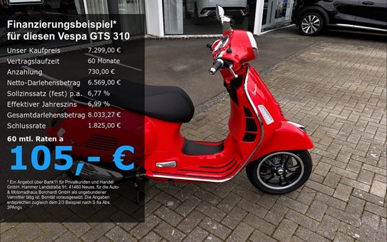 Neufahrzeug Vespa GTS 310 Super - Bild 1