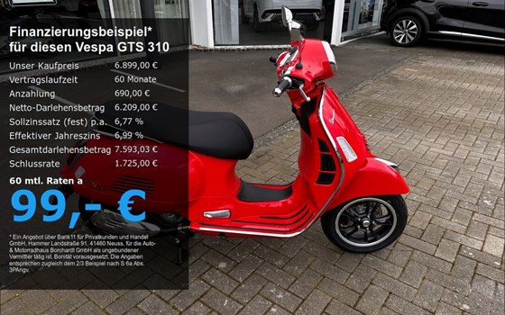 Neufahrzeug Vespa GTS 310 Super - Bild 1