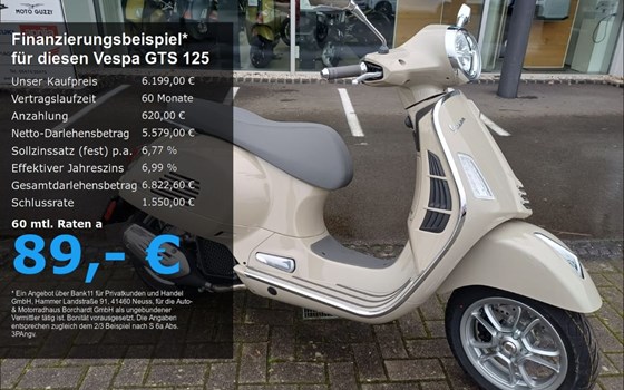 Neufahrzeug Vespa GTS 125 - Bild 1