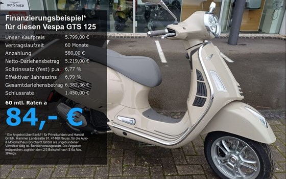 Neufahrzeug Vespa GTS 125 - Bild 1