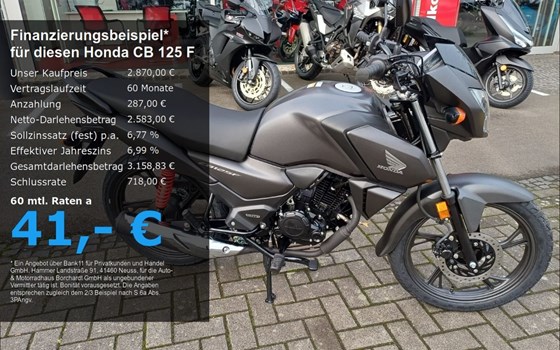 Neufahrzeug Honda CB125F - Bild 1