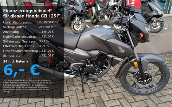 Neufahrzeug Honda CB125F - Bild 1