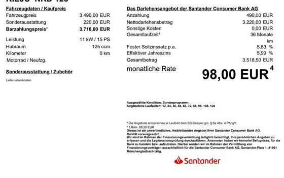 Neufahrzeug Rieju NKD 125 - Bild 7