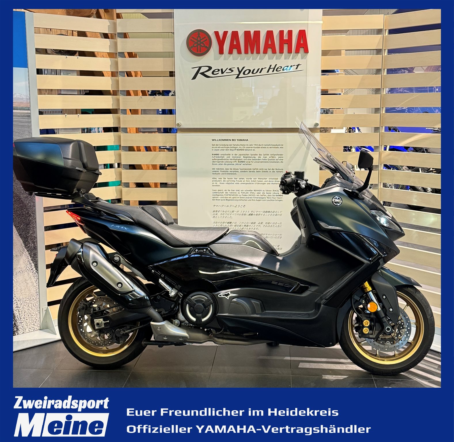 Yamaha TMAX Tech MAX 560 TopCase Dark Petrol Garantie