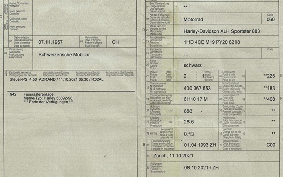 Motorrad Occasion Harley-Davidson Sportster XL 883 - Bild 3