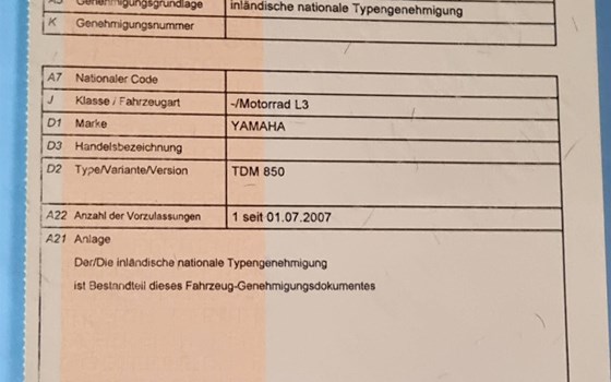 Gebrauchtmotorrad Yamaha TDM 850 - Bild 3