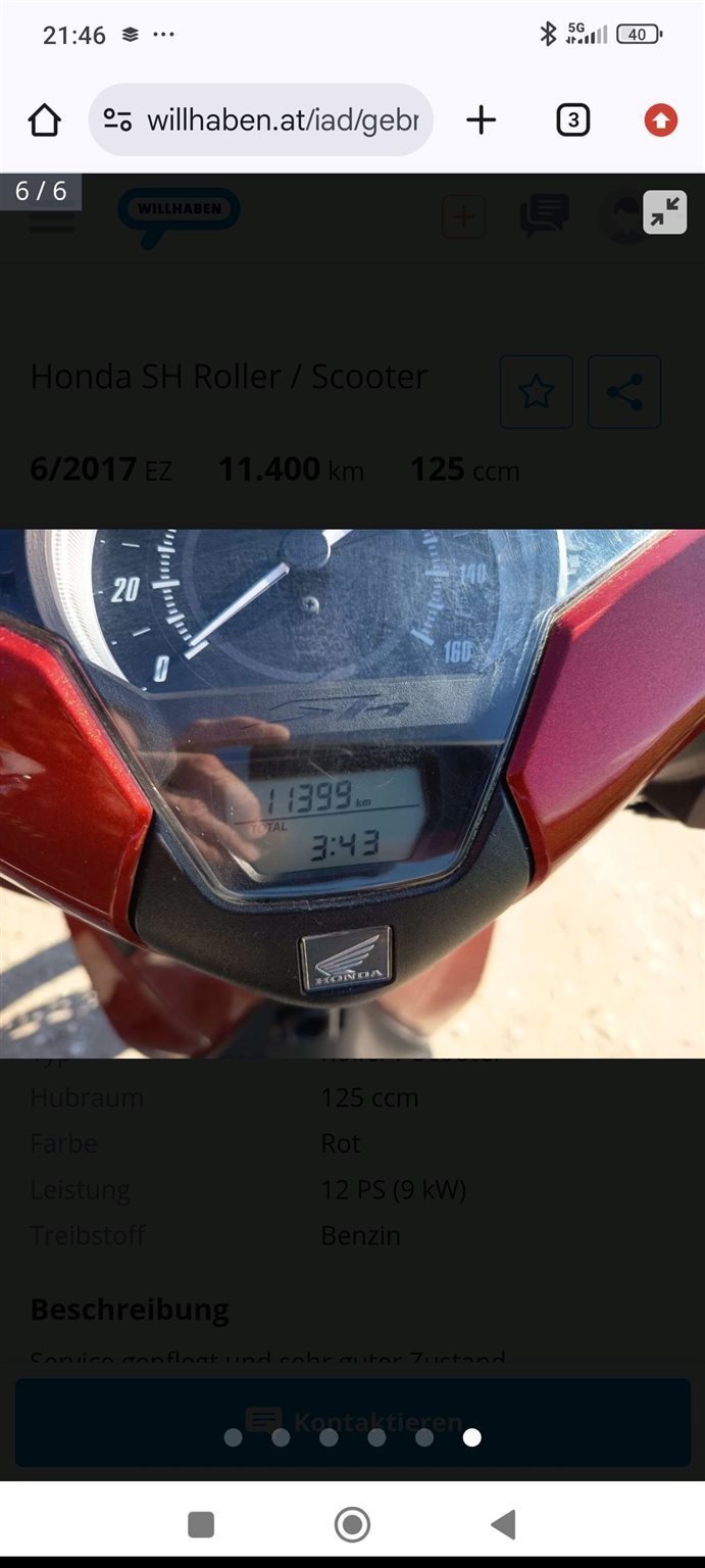 Gebrauchte Honda SH125