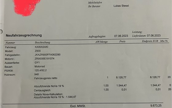 Gebrauchtmotorrad Kawasaki Z900 - Bild 7