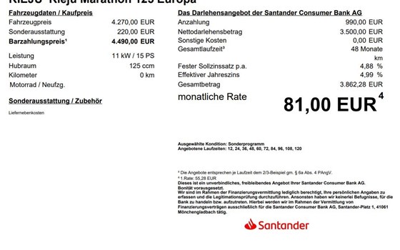 Neufahrzeug Rieju Marathon 125 Europa - Bild 8