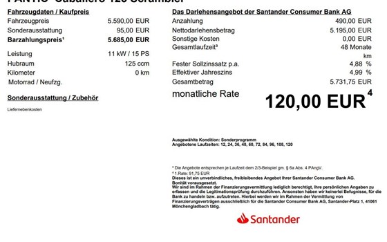 Neufahrzeug Fantic Caballero Scrambler 125 - Bild 6