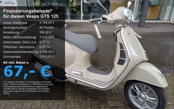 Neufahrzeug Vespa GTS 125 - Bild 1