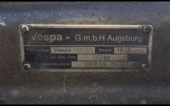 Gebrauchtmotorrad Vespa 150 GS - Bild 5