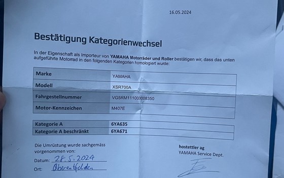 Motorrad Occasion Yamaha XSR700 - Bild 7