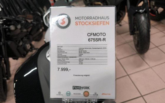 Neufahrzeug CFMOTO 675SR-R - Bild 9