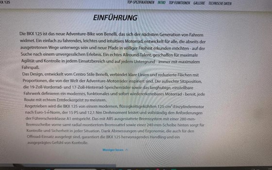 Neufahrzeug Benelli BKX 125 - Bild 16