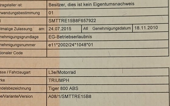 Gebrauchtmotorrad Triumph Tiger 800 - Bild 7