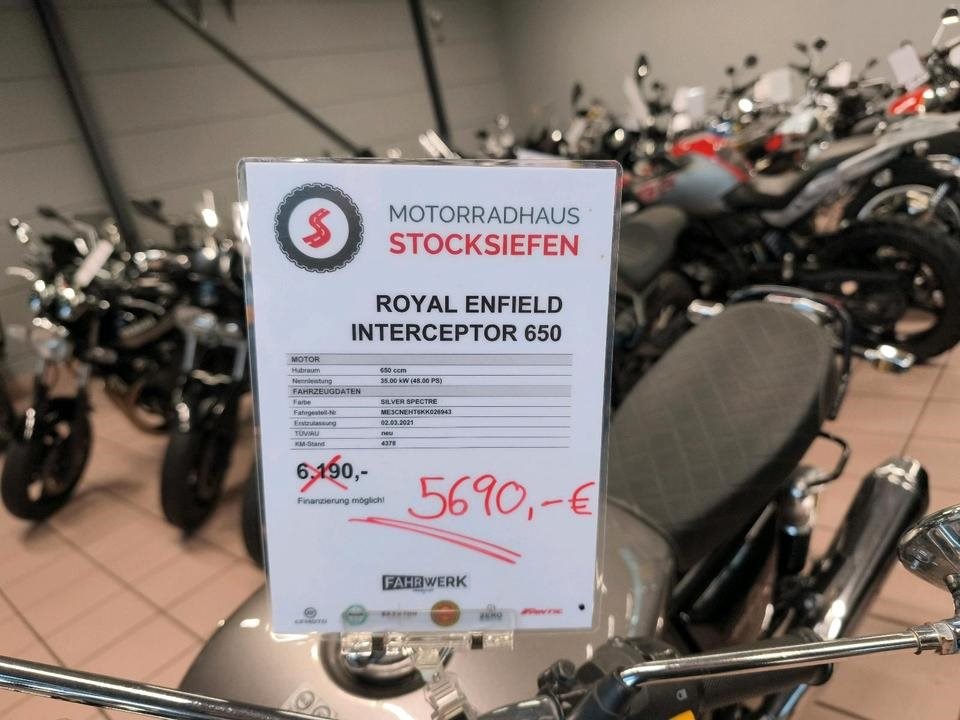 Angebot Royal Enfield Interceptor 650