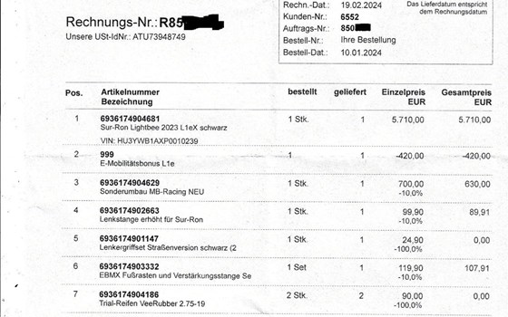 Gebrauchtmotorrad Sur-Ron Light Bee L1e - Bild 10