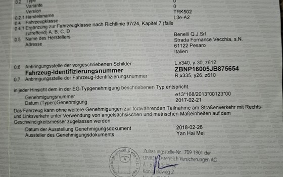 Gebrauchtmotorrad Benelli TRK 502 - Bild 10