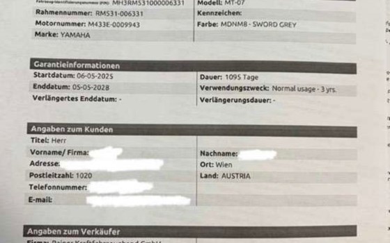 Gebrauchtmotorrad Yamaha MT-07 - Bild 7