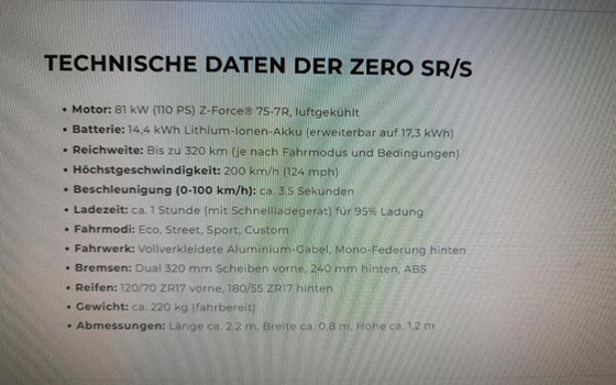 Neufahrzeug Zero SR/S - Bild 7