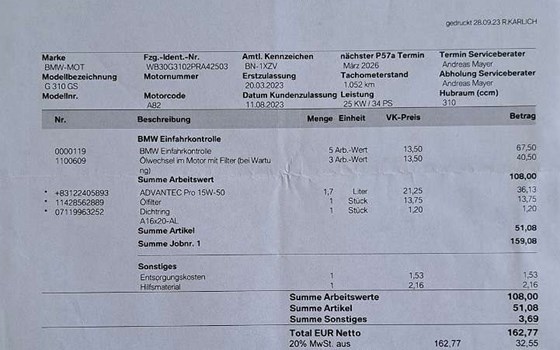 Gebrauchtmotorrad BMW G 310 GS - Bild 19