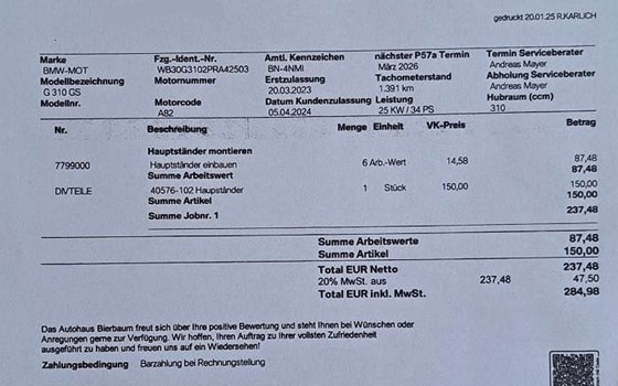 Gebrauchtmotorrad BMW G 310 GS - Bild 24