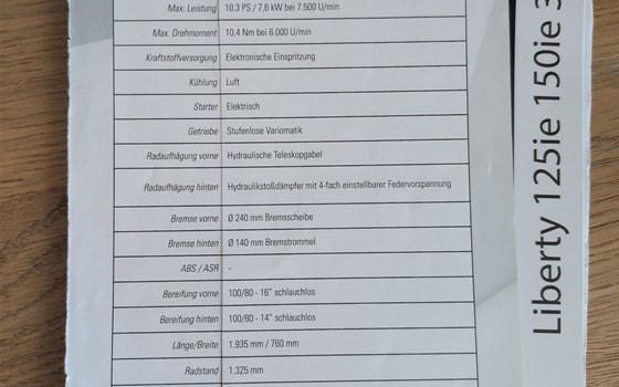 Gebrauchtmotorrad Piaggio Liberty 125ie 3V - Bild 6
