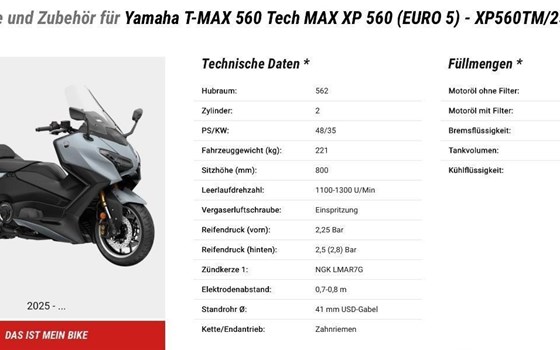 Gebrauchtmotorrad Yamaha TMAX 560 Tech Max - Bild 6