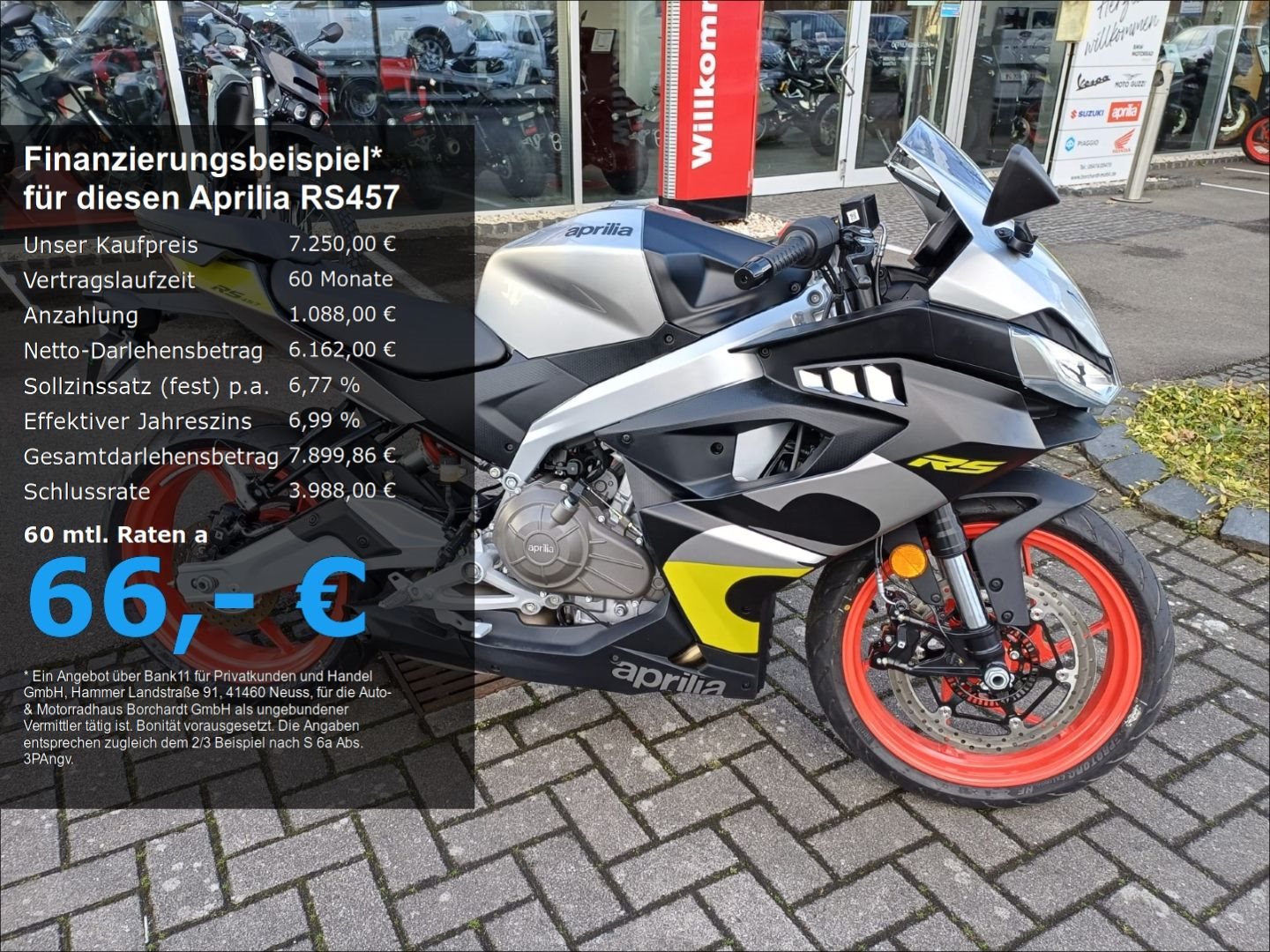 Aprilia RS 457<br />*E5+*48PS*A2*Gelb*