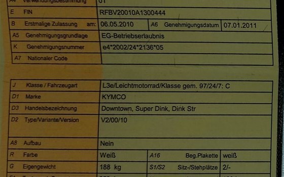 Gebrauchtmotorrad Kymco Downtown 300i - Bild 7