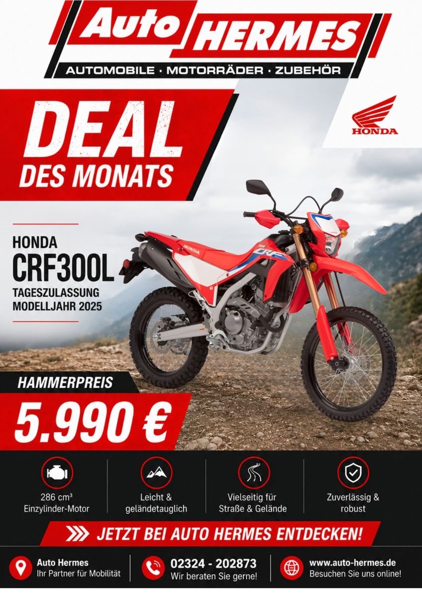 Honda CRF300L<br />Tageszulassung