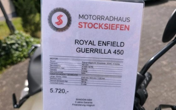 Neufahrzeug Royal Enfield Guerrilla 450 - Bild 5