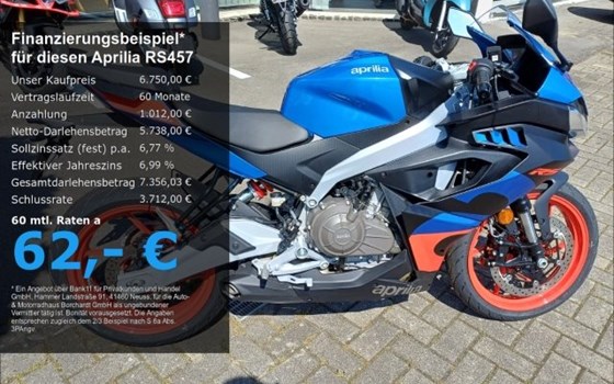 Neufahrzeug Aprilia RS 457 - Bild 1