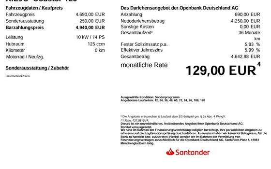 Neufahrzeug Rieju Coaster 125 - Bild 9
