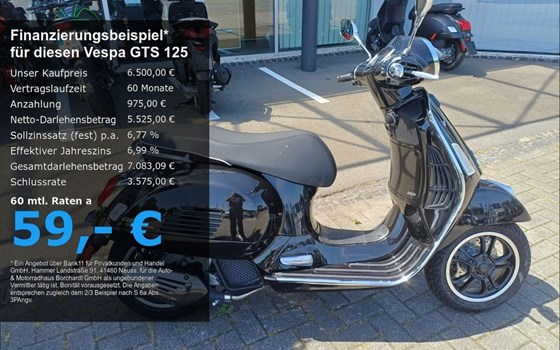 Neufahrzeug Vespa GTS 125 Super - Bild 1