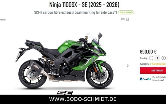 Neufahrzeug Kawasaki Ninja 1100SX SE - Bild 8