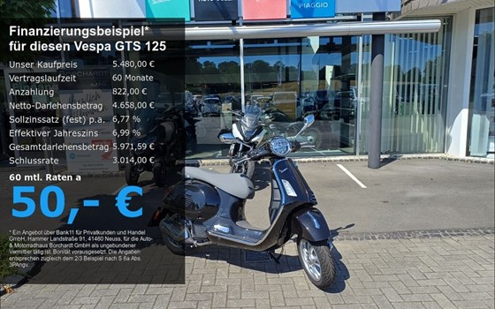 Neufahrzeug Vespa GTS 125 - Bild 1