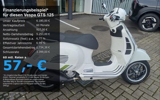 Neufahrzeug Vespa GTS 125ie Super Tech - Bild 1