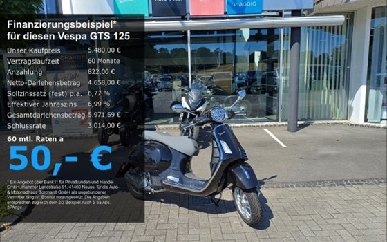 Neufahrzeug Vespa GTS 125 - Bild 1