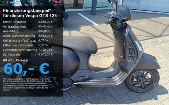 Neufahrzeug Vespa GTS 125 Supersport iGET - Bild 1
