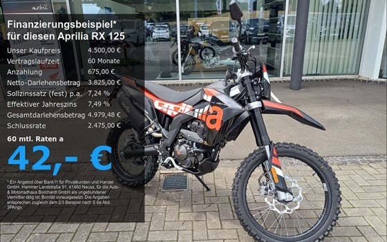 Neufahrzeug Aprilia RX 125 - Bild 1