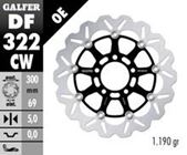 Bremsscheibe Set Galfer 2x DF322CW WAVE® schwimmend vorne 300x5mm für Suzuki GSX-R 600 - 1000 ccm Bj. 2003 - 2005