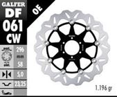 Bremsscheibe Set Galfer 2x DF061CW WAVE® schwimmend vorne 296x5mm für Honda CB F Hornet 600 ccm Bj. 2000 - 2006
